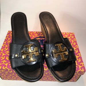 Tory Burch Black Wedge
